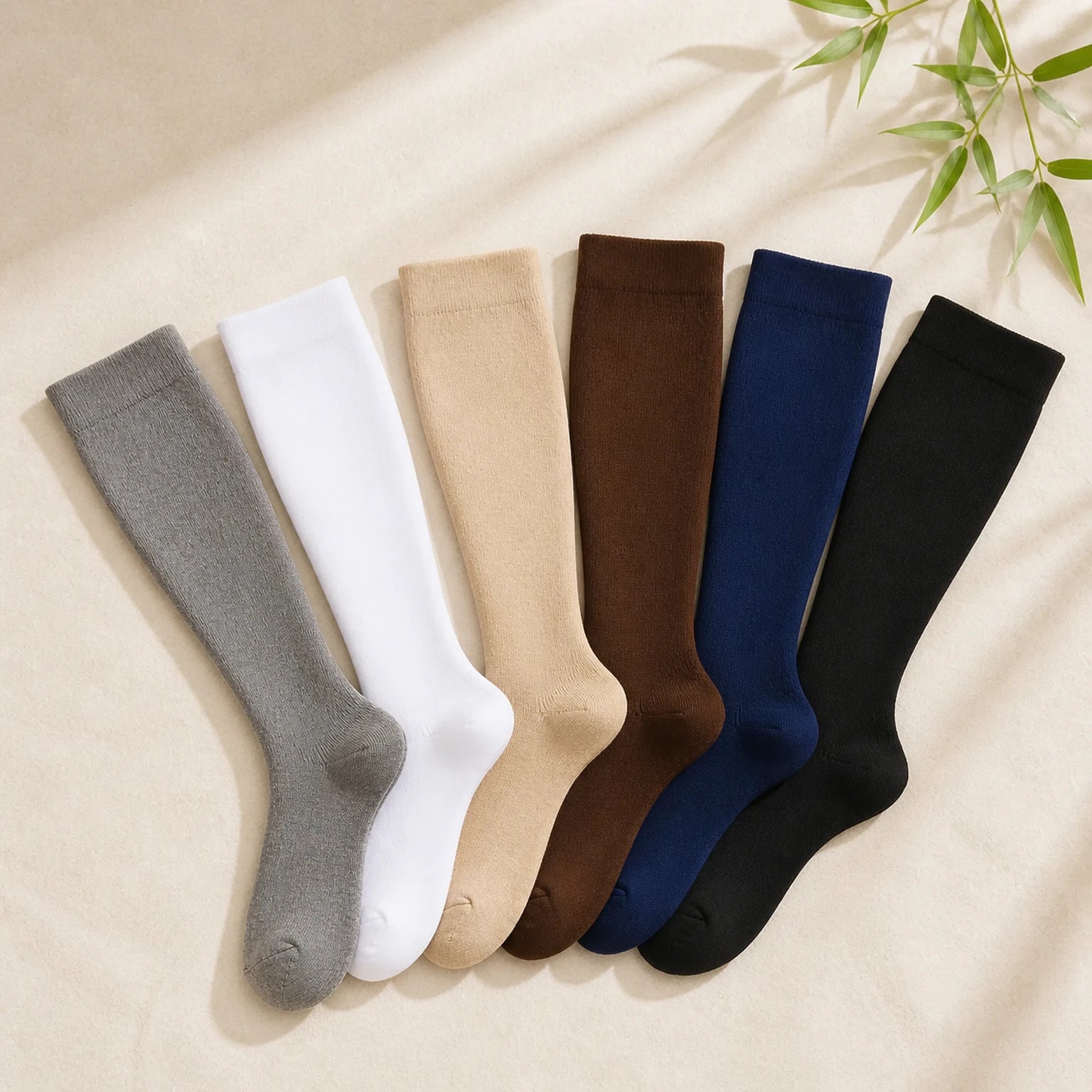 SKIN ELITE CO. Bamboo Compression Socks in six solid colours