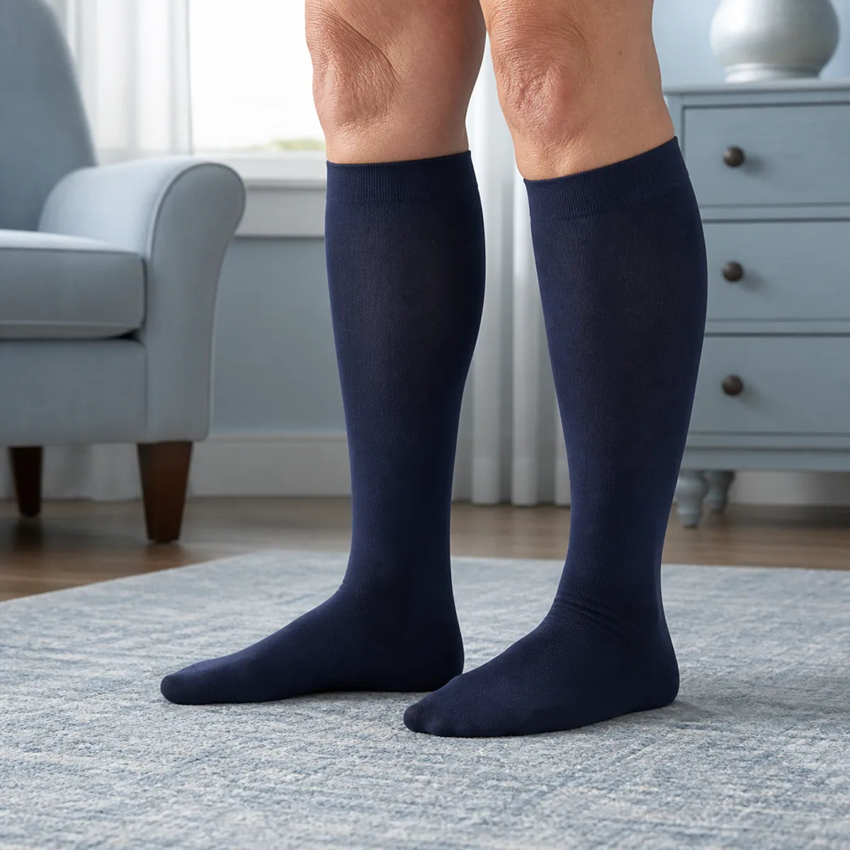 Graduated support through the lower leg