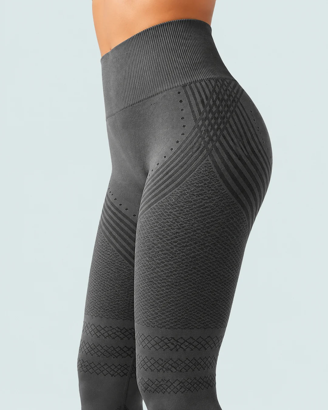 Contour knit detail of SKIN ELITE CO. Contour Seamless Leggings