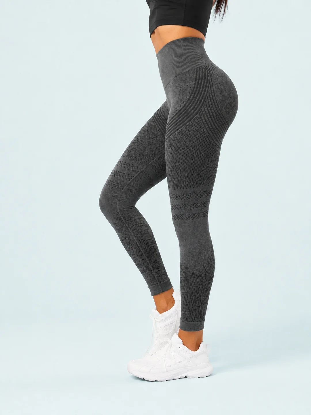Product view 2 of SKIN ELITE CO. Contour Seamless Leggings in Gray