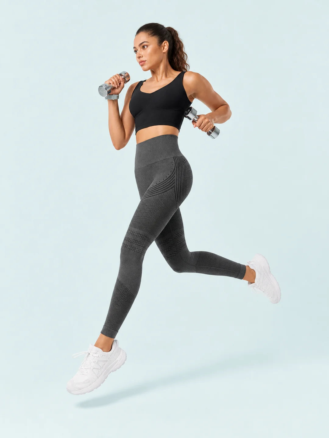 Product view 5 of SKIN ELITE CO. Contour Seamless Leggings in Gray