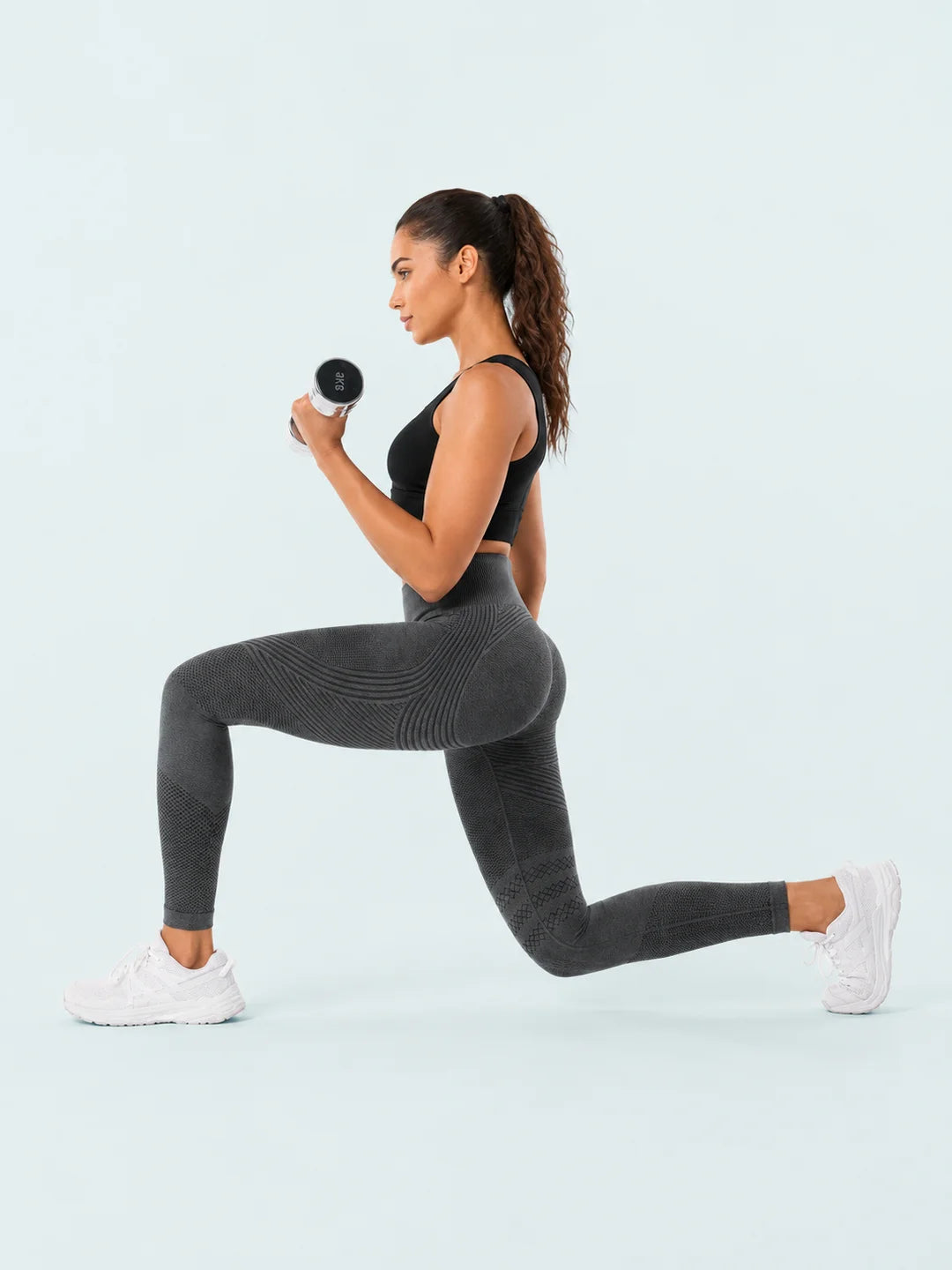 Product view 6 of SKIN ELITE CO. Contour Seamless Leggings in Gray